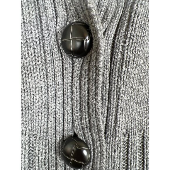High Sierra Womens Size M Gray Cotton Button Cardigan Pockets Made in Australia - Picture 3 of 9